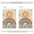 thumbnail image 4 of Yayeee Garden Flag 28" x 40" Double Sided Outdoor Yard Lawn Holiday Decorations, Beige Rainbow, 4 of 6