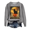 thumbnail image 3 of Futezty Halloween Sweatshirts for Women Plus Size Long Sleeve Cute Graphic Pullover Top 2025 Fall Fashion Shirt Clothes, 3 of 7
