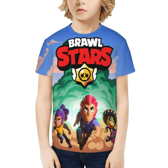 Brawl-Stars Adult teen Shirts Graphic T-Shirt Crewneck Short Sleeve Casual Tee Top