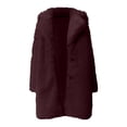 thumbnail image 4 of Long Sleeve Jacket Elegant Shawl Collar Winter Coat Warm Plus Size Outerwear Soft, 4 of 5