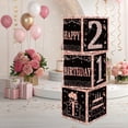 thumbnail image 5 of Cheinxy Sweet 21st Birthday Party Decorations Boxes With Birthday Banner for Girls- 4PCS Rose Gold Happy 21st Birthday Balloons Boxes,21 Year Old Party Supplies for Girls, 5 of 6