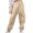 Khaki, variant on Tungbrin Cargo Pants for Kids Boys Girls Drawstring High Waisted Track Pants Outdoors Sports Trousers with Multi Pockets