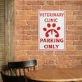 thumbnail image 4 of Retro Tin Sign Veterinary Clinic Parking Only Sign Wall Art Decor Public Vintage Retro Tin Metal Sign Plaque 8X12 Inch, 4 of 6