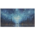 thumbnail image 2 of Starry Sky Lake and Trees 3 Ring Binders 1.5 inch Hardcover File Folders with Interior Pockets A4 Size Organizer for School Office Hospital, 2 of 8