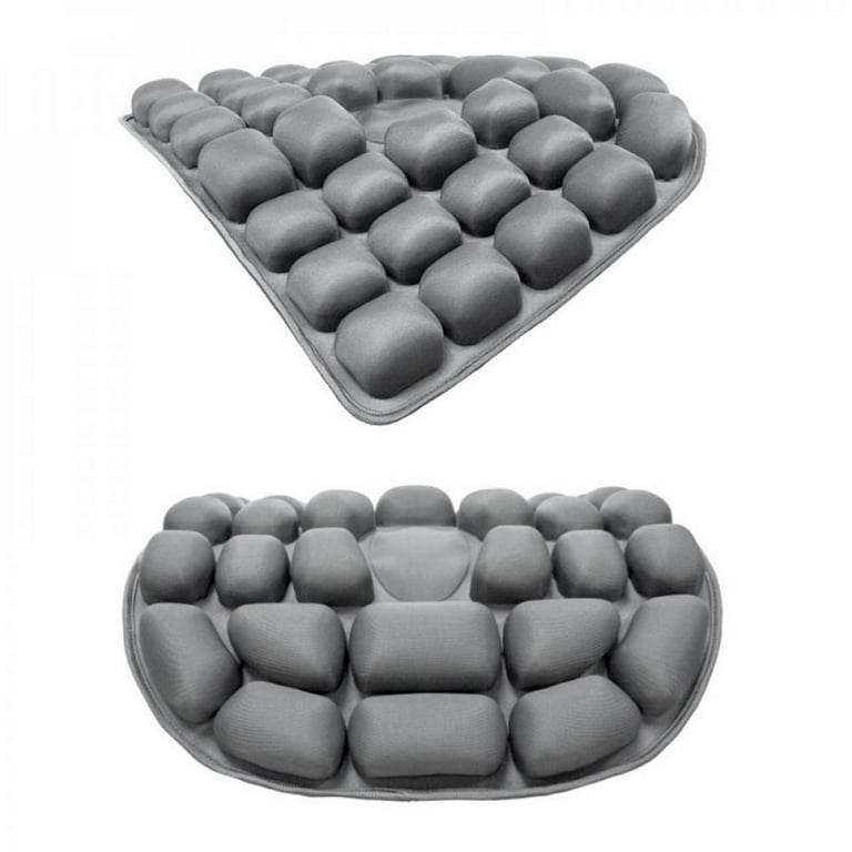 Scheam 16-Hole Inflatable Seat Cushion Portable Chair Cushion for Office  Wheelchair Travel Cars Airplanes Coccyx Tailbone Sciatica Ideal for Daily  Use Prolonged Sitting Relief, Khaki,Plastics 