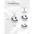 thumbnail image 4 of Dorunmo Bat Necklace for Women 925 Sterling Silver Halloween Necklace with Blue Zircon Bat Pendant Halloween Jewelry Gift, 4 of 6