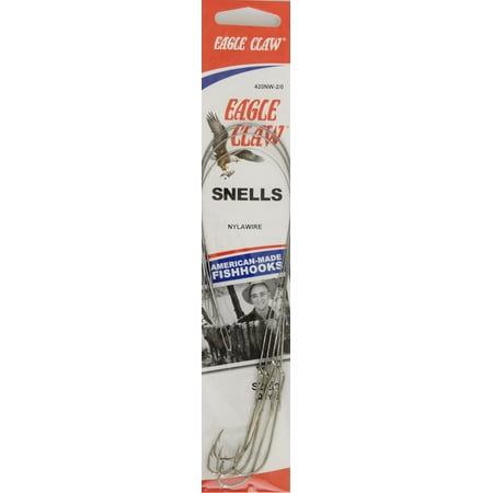 UPC: 0047708008457 | Eagle Claw 420NWH-2/0 Nylawire with Hook  Nickel  Size 2/0