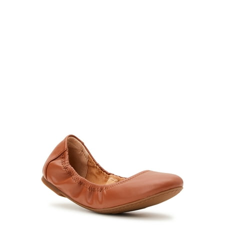 

Time and Tru Women s Casual Scrunch Ballet - Wide Width Available