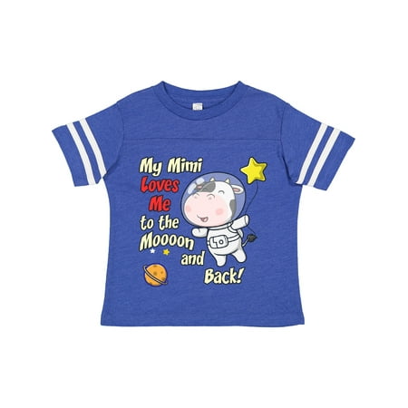 

Inktastic My Mimi Loves Me Cow Astronaut Gift Toddler Boy or Toddler Girl T-Shirt