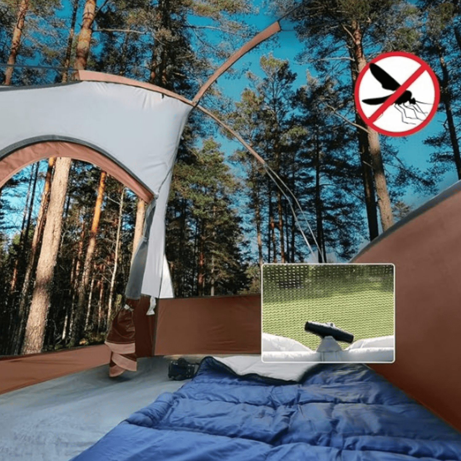 Camping Tent 2 Person, Waterproof Windproof Tent with Rainfly Easy Set up-Portable Dome Tents for Camping…