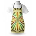 thumbnail image 3 of Vintage Rainbow Apron Colorful Burst of Lines with Poster Design with Stars Circus Illustration, Unisex Kitchen Bib Apron with Adjustable Neck for Cooking Baking Gardening, Multicolor, by Ambesonne, 3 of 3