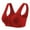 Red, variant on fheaev Front Closure Bras For Women Plus Size Post Surgery Brassiere Full Coverage No Underwire Comfort Wireless Snap Closing Everyday Bra Front Button Bras Cotton Sleep Front Buckle Corset Bra