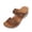 Brown, variant on IWRICH Women's Sandals Comfortable Wedge Sandals Summer Casual Open Toe -On Heels Slipper Flower Hollow Platform Slides 9.5
