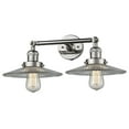 thumbnail image 2 of Innovations Lighting 208-PN-G2 Halophane 2 Light 18" Wide Bathroom Vanity Light - Nickel, 2 of 2