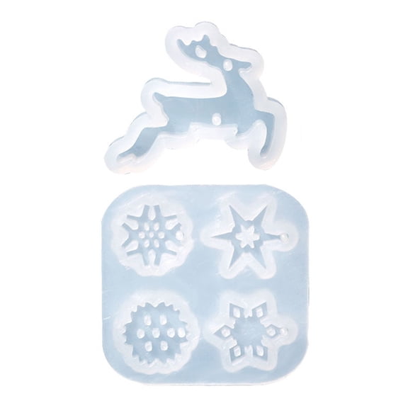 Aellinatey Christmas Epoxy Resin Mold DIY Jewelry Making Moulds for Christmas Decorations