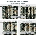 thumbnail image 3 of Vargottam 84 Inch Rod Pocket/Back Tab Cotton Curtains for Windows and Doors - Light Filtering Cotton - Light Filtering Drapes For Doors - Set of 2 Panels, 52"x84" - Botanical Pattern (Green), 3 of 8