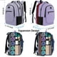 thumbnail image 3 of Mochila de viaje MATEIN para portátil ampliable de 15,6 pulgadas con USB, color morado, 3 of 9