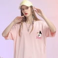 thumbnail image 4 of Kuromi T-shirt Women Short Sleeved 2024 Summer Cartoon Anime Sanrio New Pink Pure Cotton Loose Half Sleeves, 4 of 22