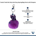 thumbnail image 4 of Textiel Trade Kid's My Little Pony Keyring/Bag Charm with Pompom, 4 of 4