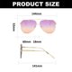 thumbnail image 2 of Gafas de sol de moda para tiro callejero, gafas de sapo sin marco con borde cortado de doble haz, hechas de metal, 2 of 5