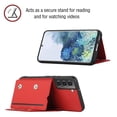 thumbnail image 3 of ELEHOLD Crossbody Wallet Case for Samsung Galaxy S24 Plus,Flip Back Card Slots Kickstand PU Leather Shockproof Purse Case with Adjustable Crossbody Shoulder Strap,Red, 3 of 7