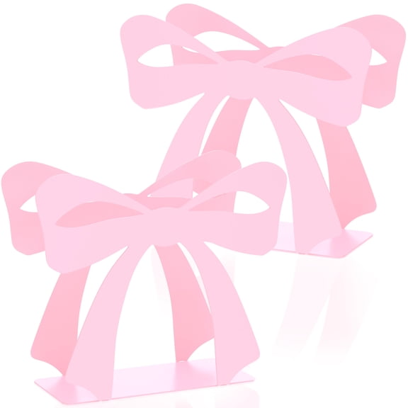 Tzdxfgl Bow Napkin Holder for Table, Modern Metal Kitchen Napkin Dispenser, Pink, 2 Pack