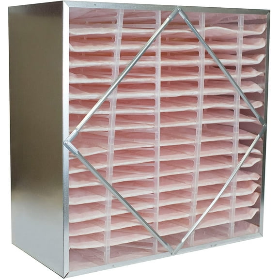 Filterbuy 24x24x6 MERV 11 No Header, Rigid Cell Box Filters HVAC Replacement (1-Pack)