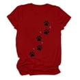 thumbnail image 1 of Fiudx Camisas para Mujer Camiseta de Manga Corta Estampada con Cuello Redondo a La Moda para Mujer, Camisetas Holgadas Informales, 1 of 3