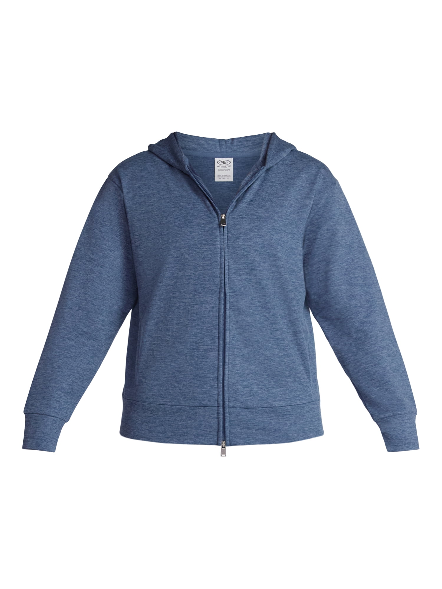 Athletic Works Women's and Women's Plus ButterCore Zip Up Hoodie, Sizes XS-4X