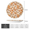 thumbnail image 2 of Picia Corgi Animal Pattern Bone China Decorative Plate – Wall Decor with Stand and Adhesive, Elegant Ornament for Living Room, Office, or Entryway-6in, 2 of 6