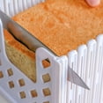 thumbnail image 4 of Rebanadora de tostadas ajustable/guía de corte para pan casero, rebanadora de pan de plástico para rebanar pan plegable, 4 of 5