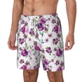 thumbnail image 2 of Balery Rose Flowers Mens Swim Trunks Swim Shorts for Men Quick Dry Inseam Beach Shorts with Compression Liner Pocket-XX-Large, 2 of 9