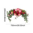 thumbnail image 3 of Guirnalda Floral de arco navideño, tema de Festival rústico para decoración de puerta de fiesta de boda, 3 of 6
