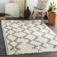 thumbnail image 4 of Hauteloom Wardell Wool Living Room, Bedroom Area Rug - Bohemian, Transitional - Ivory, Charcoal - 2' x 3', 4 of 11