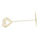 thumbnail image 3 of 10Pcs Table Number Stands Layered Heart Style Stable Base Electroplated Metal Place Card Holder for Wedding Party Office Gold, 3 of 3