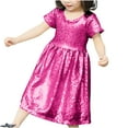 thumbnail image 2 of LOVZFMLL Robe de Noël Imprimée à Manches Longues Extensible Ligne A Robe de Récital Scolaire Robe à Manches Longues Col Rond, 2 of 6