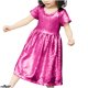 thumbnail image 1 of Odeerbi 3-8 Años Niñas Vestido de Verano de Lentejuelas Brillantes Vestido de Fiesta de Cumpleaños Color Sólido Vestido de Manga Corta Con Cremallera, 1 of 6