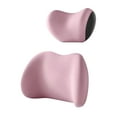 thumbnail image 3 of Kit de cojín de almohada para automóvil, almohada de apoyo lumbar, almohada ligera y útil para reposacabezas y cuello para automóvil, oficina, estudio Rosa, 3 of 8