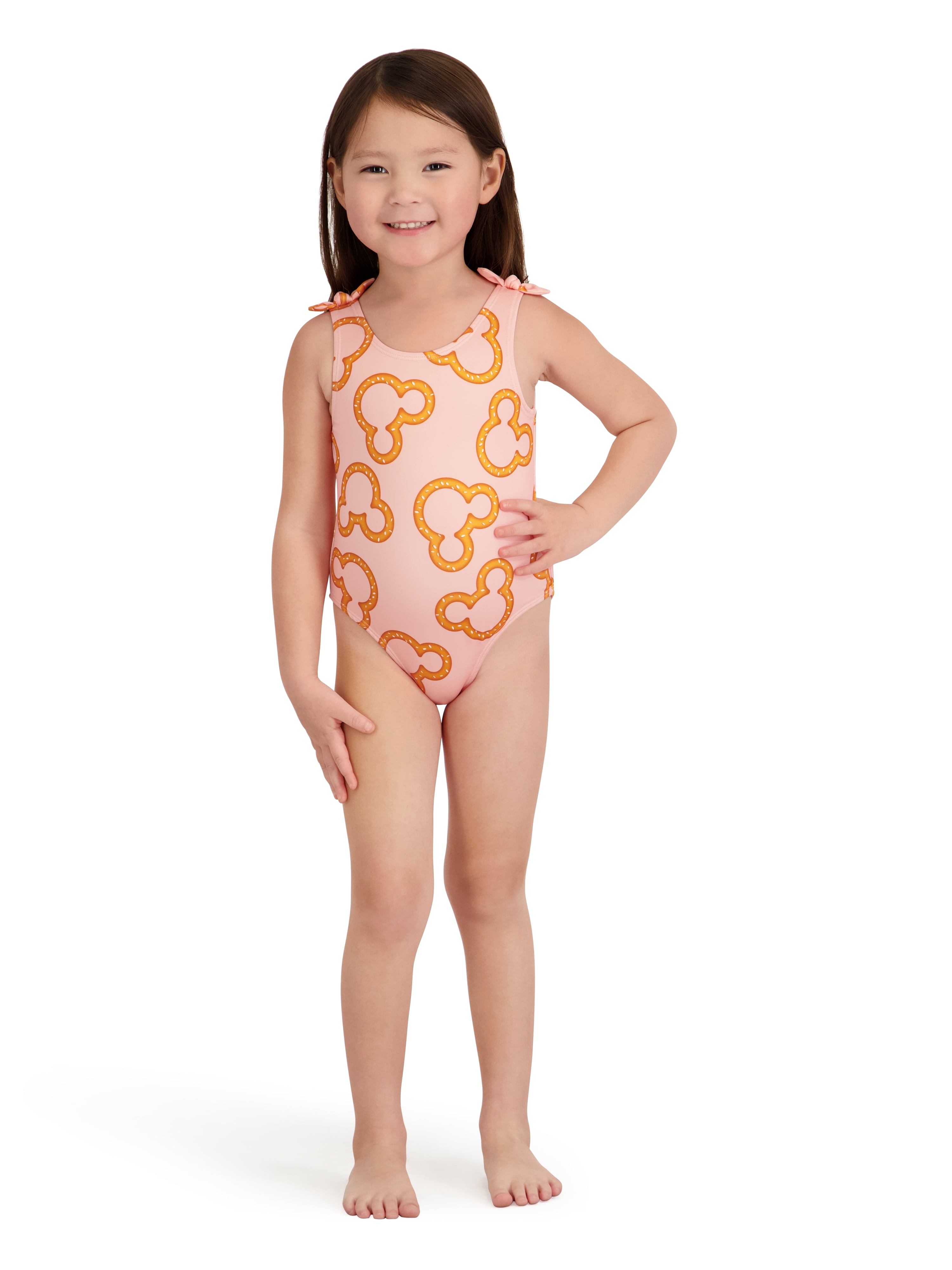 Minnie Mouse Printed Toddler Girl One-Piece Swimsuit, Sizes 12 Months-5T