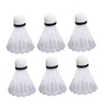 thumbnail image 4 of OULII 12Pcs White Playing Shuttlecocks for Badminton Sturdy Structure and Extra Durability, 4 of 7