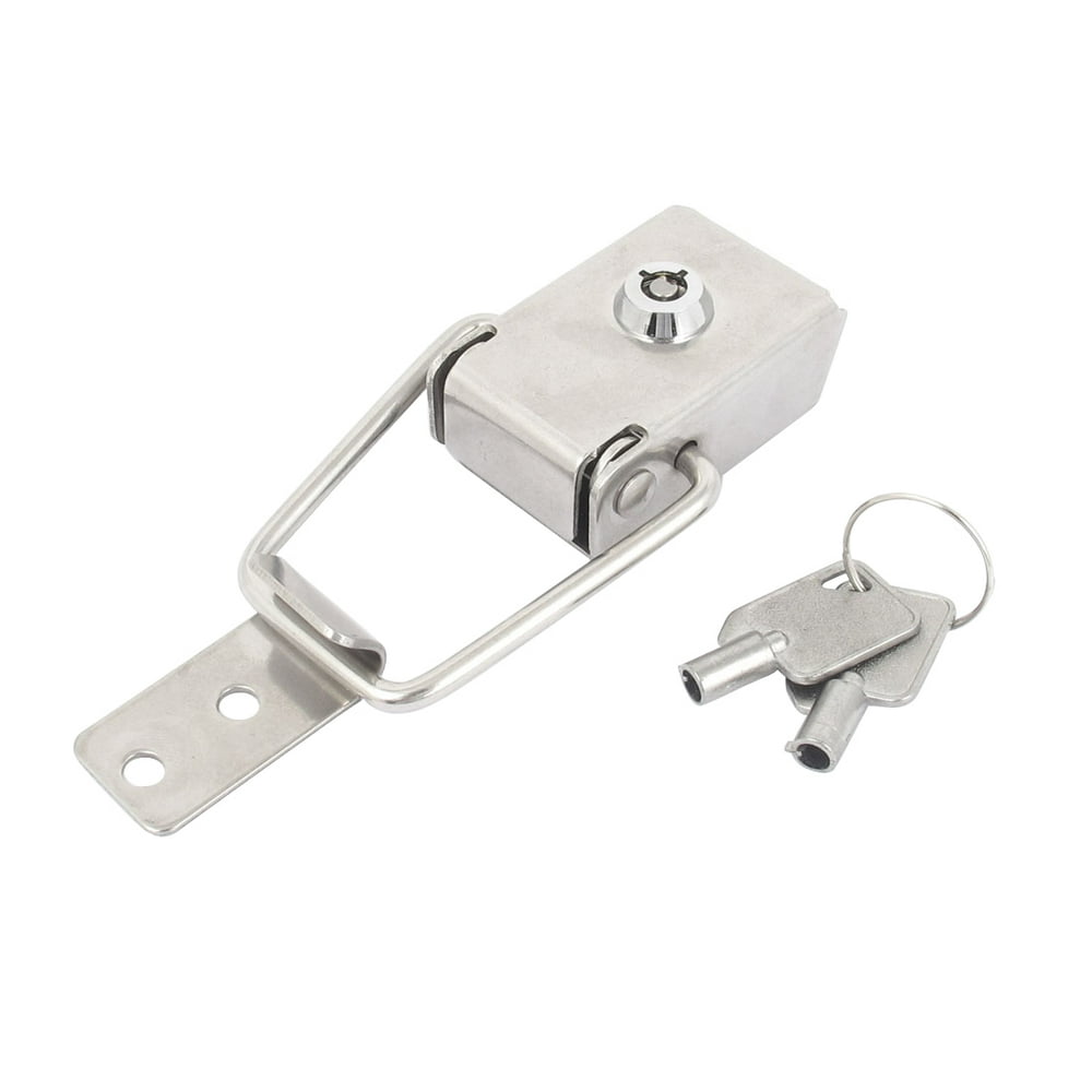 Case Chest Toolbox Metal Toggle Latch Hasp Lock Locking Tool w 2 Keys