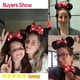 thumbnail image 4 of Diadema con orejas de Mickey de Disney para niña y mujer, bandana con lazo de lunares de 5 pulgadas, accesorios para el cabello para fiesta y viaje, gran oferta, 2023, 4 of 4