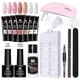 thumbnail image 1 of Juego de uñas con secador de uñas Polygels para uñas Juego de gel de esmalte Soak-off Nail Art Tools Sets para principiantes, 1 of 3