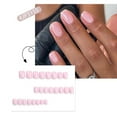 thumbnail image 5 of Mcolor Extra Short Press on Nails Square Nude Ombre Fake Nails Press ons Glue Stick on Nails with Designs Full Cover Acrylic Glossy Artificial Cute False Nail for Women Girls 24 Pcs, 5 of 8