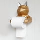 thumbnail image 4 of Soporte de Papel Higiénico Montado en Pared de Dibujos Animados, Soporte de Tejido de Resina para Oficina de Hotel, Baño or, Arte, Decoración Cat_Golden Macarena Rejilla para pañuelos de pared, 4 of 8