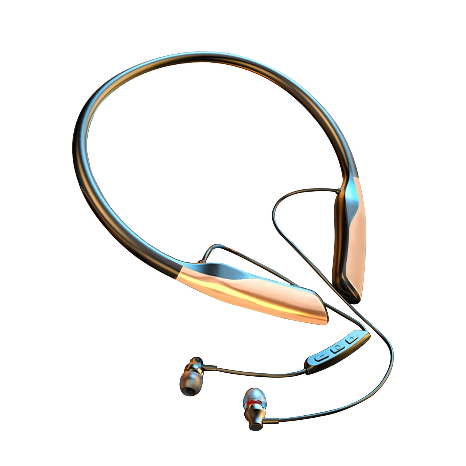 Solo Buds - Wireless Bluetooth Earbuds | 18 Hours of Battery Life | IOS & Android Compatibility | Built-in Microphone,Gold