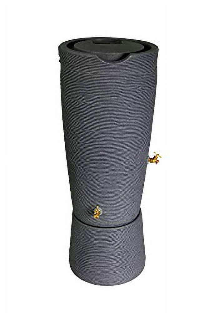 Good Ideas Impressions Stone 50 Gallon Rain Saver with Stand - Dark Granite