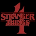 thumbnail image 2 of Netflix Men's Stranger Things Red Logo 4 Long Sleeve Shirt Black Large, 2 of 4