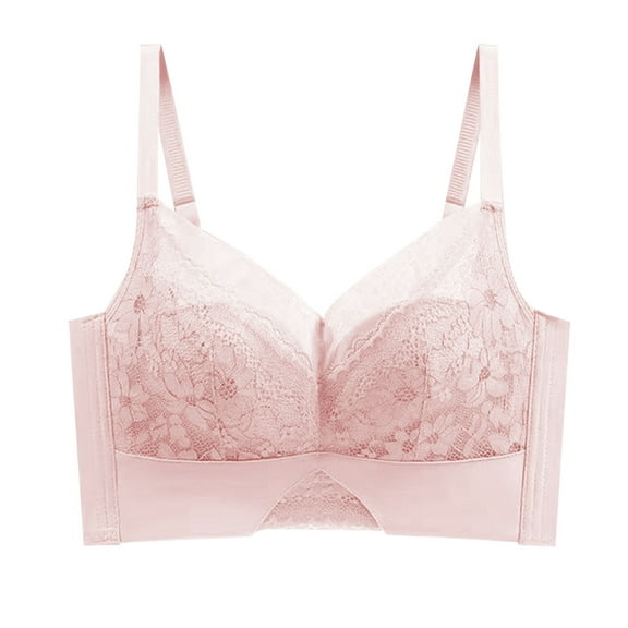 Everyday Bras for Women Strapless Sports Bras for Women No Show Sports Bra Women Bras plus Size Push of Bra Compression Bra for Women Womens Bras Push up No Underwire under Control Pink 36/80