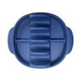 thumbnail image 4 of Soporte para tacos con ranuras para microondas, utensilios de cocina, bandeja para servir tacos, ideal para acampar, comida para llevar, reuniones, azul oscuro, 4 of 9